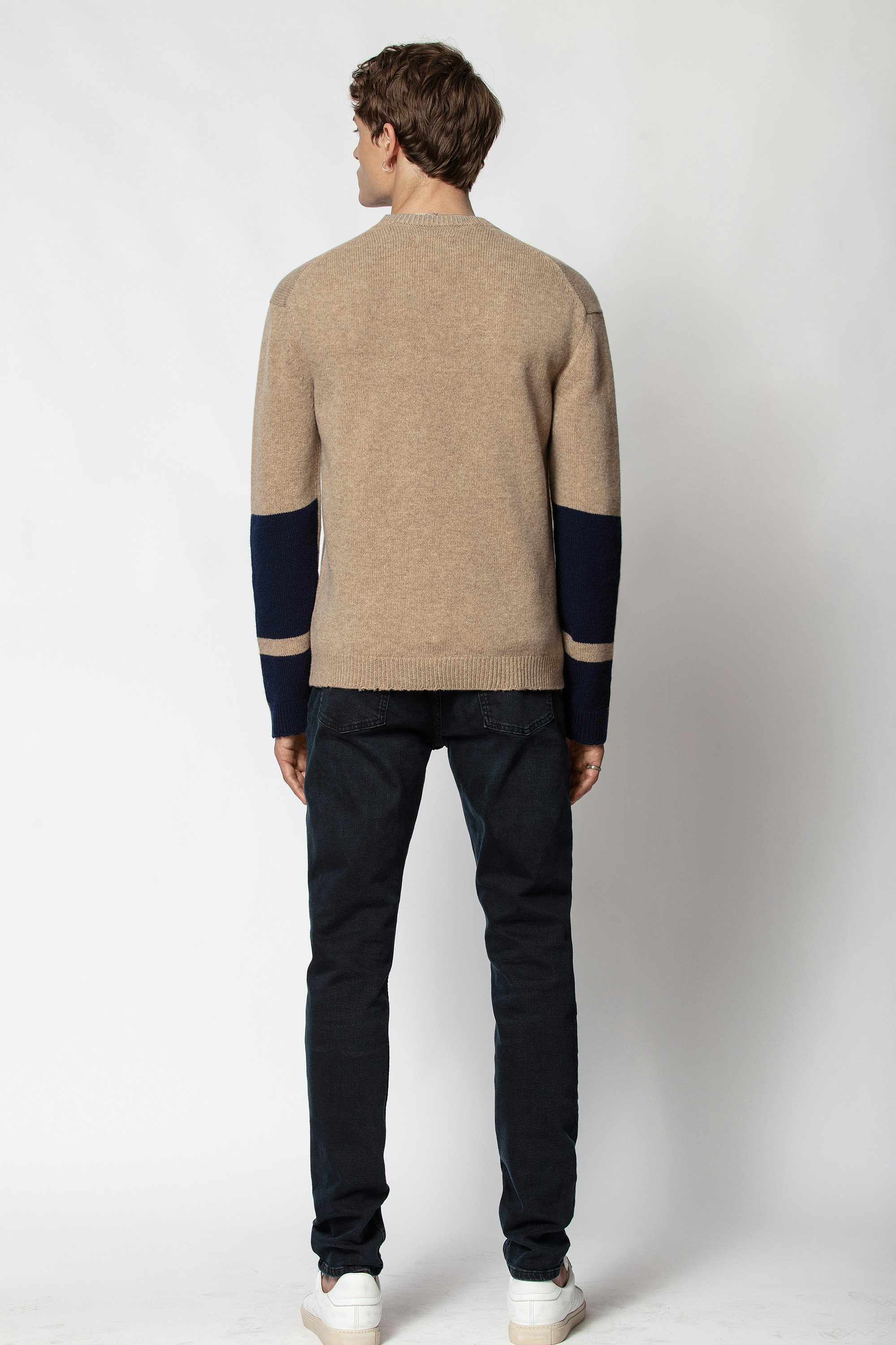 Raphael Patch Sweater - Men's round neck sweater.